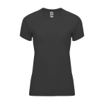 T-shirt técnica de poliéster 100% para mulher 135 g/m2 Roly cor grafite