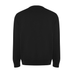 Jersey algodão orgânico e poliéster reciclado unissexo 300 g/m2 Roly cor preto