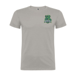 T-shirt 100% de algodão de malha para homem 155 g/m2 Roly Beagle cor cinzento vista impressão serigrafia