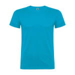 T-shirt 100% de algodão de malha para crianças 155 g/m2 Roly cor turquesa