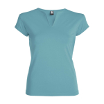 T-shirt de algodão com gola em V para mulher 200 g/m2 Roly