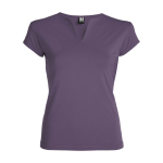 T-shirt de algodão com gola em V para mulher 200 g/m2 Roly