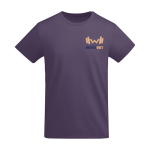 T-shirt de algodão de malha orgânico para homem 175 g/m2 Roly vista impressão serigrafia