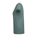 T-shirt de algodão de malha orgânico para mulher 175 g/m2 Roly cor verde menta vista lateral
