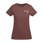 T-shirt de algodão de malha orgânico para mulher 175 g/m2 Roly vista impressão serigrafia