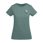 T-shirt de algodão de malha orgânico para mulher 175 g/m2 Roly vista impressão serigrafia