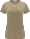T-shirt 100% de algodão de malha para mulher 170 g/m2 Roly cor areia