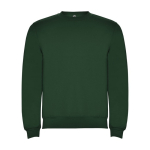 Jersey de algodão e poliéster de malha unissexo 280 g/m2 Roly cor verde garrafa