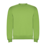 Jersey de algodão e poliéster de malha para crianças 280 g/m2 Roly cor verde-lima
