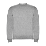 Jersey de algodão e poliéster de malha para crianças 280 g/m2 Roly cor cinzento-claro mesclado