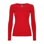 T-shirt 100% de algodão de malha para mulher 160 g/m2 Roly cor vermelho