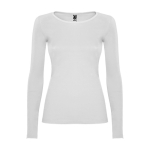T-shirt 100% de algodão de malha para mulher 160 g/m2 Roly cor branco