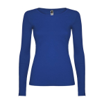 T-shirt 100% de algodão de malha para mulher 160 g/m2 Roly cor azul real