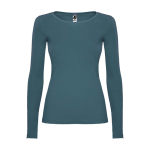 T-shirt 100% de algodão de malha para mulher 160 g/m2 Roly cor azul pastel