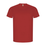 T-shirt 100% de algodão orgânico para homem 160 g/m2 Roly cor vermelho