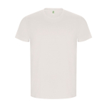 T-shirt 100% de algodão orgânico para homem 160 g/m2 Roly cor branco-sujo