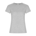 T-shirt 100% de algodão orgânico para mulher 160 g/m2 Roly cor cinzento-claro mesclado