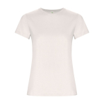 T-shirt 100% de algodão orgânico para mulher 160 g/m2 Roly cor branco-sujo