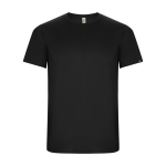 T-shirt técnica 50% de poliéster reciclado para crianças 135 g/m2 Roly cor preto