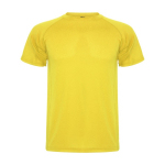 T-shirt técnica de poliéster de ponto piqué para homem 150 g/m2 Roly cor amarelo