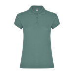 Pólo 100% de algodão de ponto piqué para mulher 200 g/m2 Roly cor verde militar