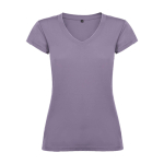T-shirt 100% de algodão de malha para mulher 155 g/m2 Roly cor lavanda