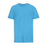 T-shirt unissexo 100% algodão orgânico SOL'S Legend 175 g/m2 cor ciano