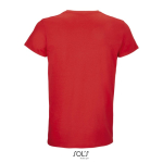 T-shirt unissexo de algodão com gola redonda SOL'S Crusader 150 g/m2 cor vermelho vista traseira