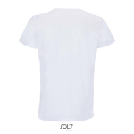 T-shirt unissexo de algodão com gola redonda SOL'S Crusader 150 g/m2 cor branco vista traseira