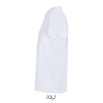 T-shirt unissexo de algodão com gola redonda SOL'S Crusader 150 g/m2 cor branco vista lateral