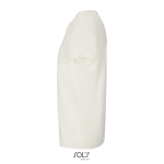 T-shirt unissexo de algodão com gola redonda SOL'S Crusader 150 g/m2 cor natural vista lateral