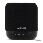 Colunas Bluetooth personalizadas pretas pequenas portáteis, forma cubo cor preto terceira vista