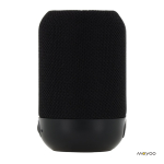Colunas Bluetooth personalizadas pretas pequenas portáteis, forma cubo cor preto quarta vista