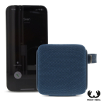 Colunas portáteis quadradas resistentes à água Fresh 'n Rebel Rockbox Bold S cor azul sexta vista