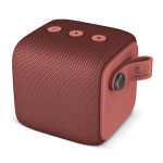 Colunas portáteis quadradas resistentes à água Fresh 'n Rebel Rockbox Bold S cor mogno