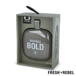 Colunas portáteis quadradas resistentes à água Fresh 'n Rebel Rockbox Bold cor verde oliva quinta vista