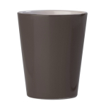 Caneca de cerâmica com pega triangular colorida feita na UE 270 ml cor cinzento terceira vista