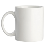 Caneca promocional branca de cerâmica especial para sublimação 300 ml cor branco segunda vista