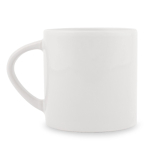 Caneca pequena com pega triangular especial para sublimação 180 ml cor branco quinta vista