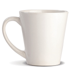 Caneca branca de cerâmica especial para sublimação 350 ml cor branco quarta vista