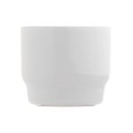 Chávena de café personalizada com pires triangular feita na UE 180 ml cor branco terceira vista
