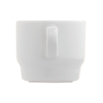 Chávena de café personalizada com pires triangular feita na UE 180 ml cor branco quinta vista
