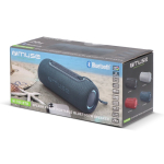 Colunas de forma cilíndrica resistentes à água e detalhes LED cor azul-escuro oitava vista