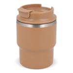 Copo takeaway de parede dupla compatível com cafeteiras 280 ml cor castanho