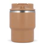 Copo takeaway de parede dupla compatível com cafeteiras 280 ml cor castanho quinta vista