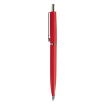 Caneta de plástico com componentes de metal feita na UE cor vermelho segunda vista