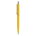 Caneta de plástico com componentes de metal feita na UE cor amarelo segunda vista