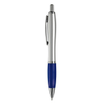 Esferográficas empresariais com antideslizante tinta azul Silver&Color cor azul segunda vista