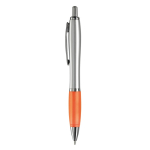 Esferográficas empresariais com antideslizante tinta azul Silver&Color cor cor-de-laranja segunda vista
