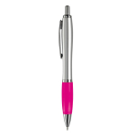 Esferográficas empresariais com antideslizante tinta azul Silver&Color cor cor-de-rosa segunda vista